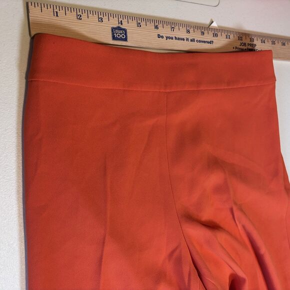Zara Orange Flare Dress Pants with zipper on one side size XS NWT - Picture 7 of 14